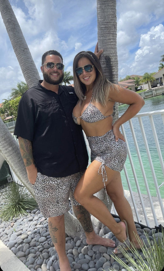 CHEETARA MEN TRUNKS 5.5" & 7.5" STRETCH - Berry Beachy Swimwear