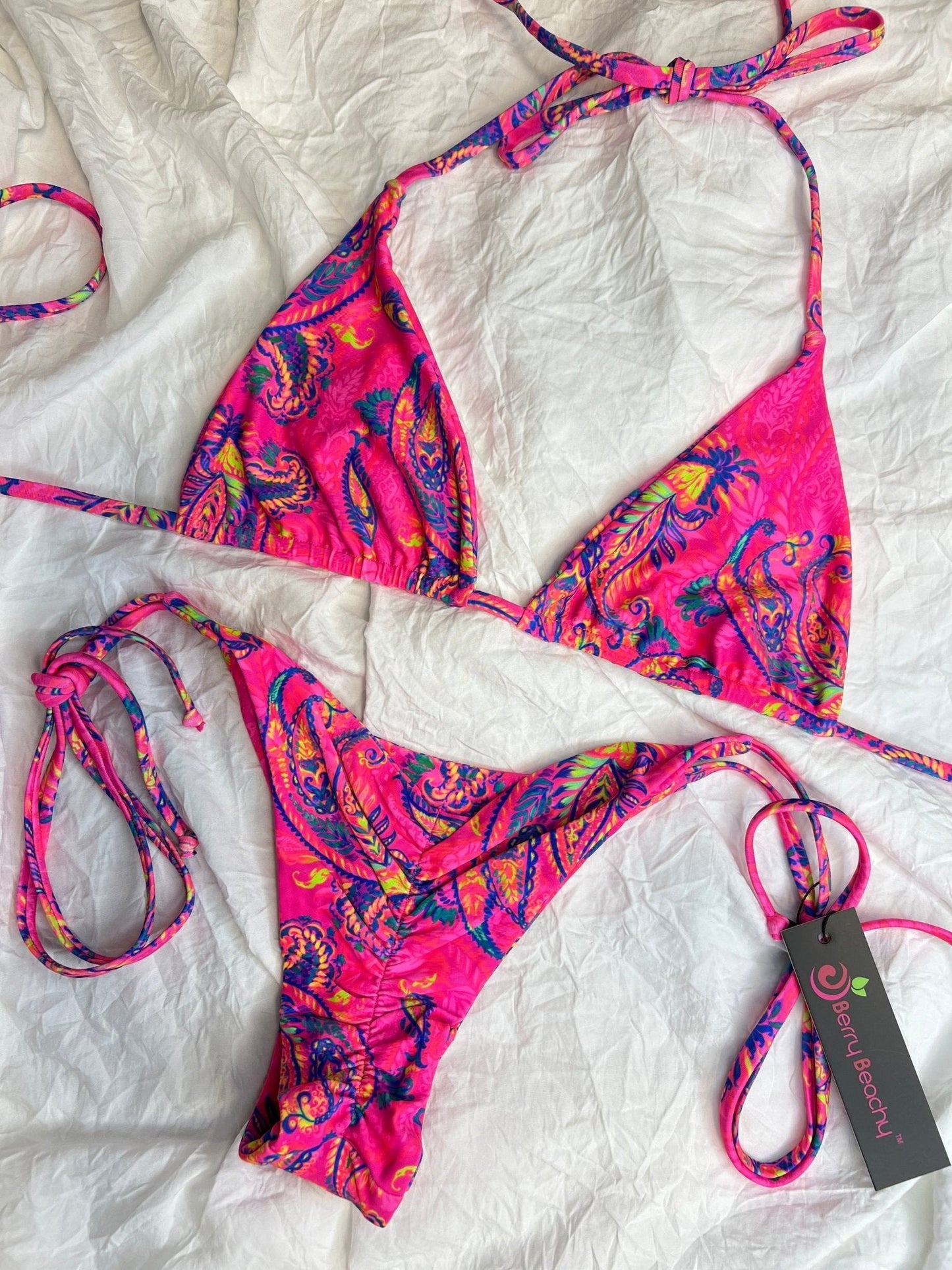 PERSIA TRIANGLE TOP - Berry Beachy Swimwear